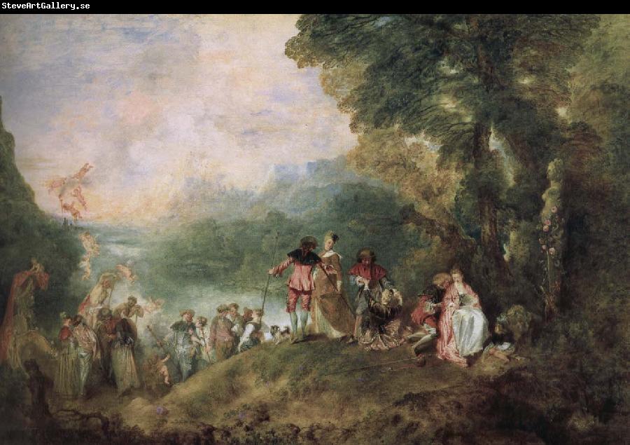 Jean antoine Watteau The base Shirra island goes on a pilgrimage